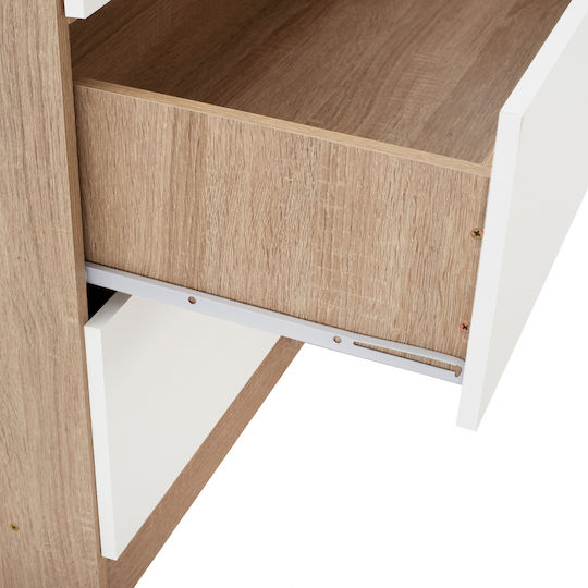 Double Door Wardrobe Reina Sonama - White 80x42.5x180.5cm