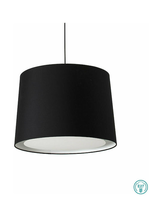 Faro Barcelona Conga Pendant Light Single-Light Bell for Socket E27 Black