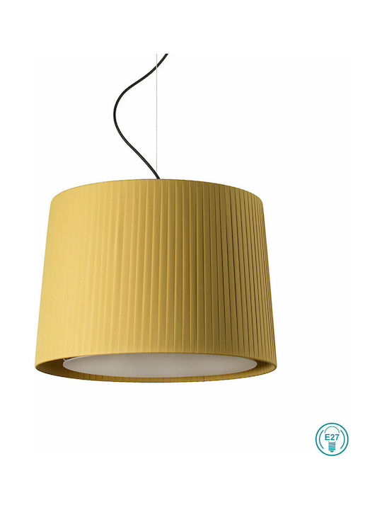 Faro Barcelona Samba Pendant Light Single-Light Bell for Socket E27 Yellow