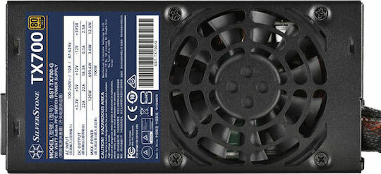 Silverstone 700W Μαύρο Τροφοδοτικό Υπολογιστή Full Wired 80 Plus Gold (SST-TX700-G)
