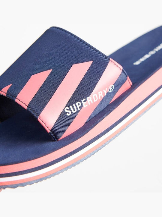 Superdry Papuci de plajă în Albastru Culore