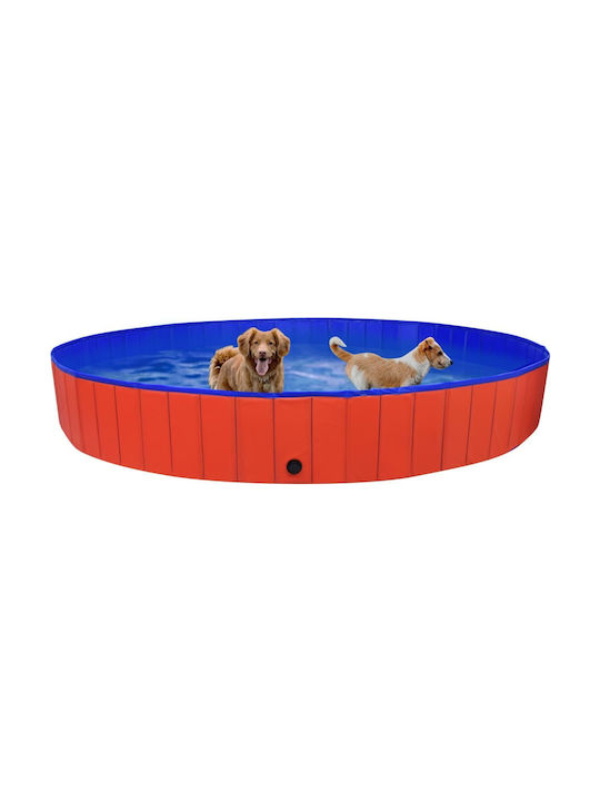 vidaXL Piscină Pentru Câine 40 cm Roșie
