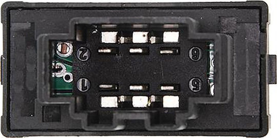 NTY Car Window Switch for Seat Mii Skoda Citigo Volkswagen Up 6pin Black