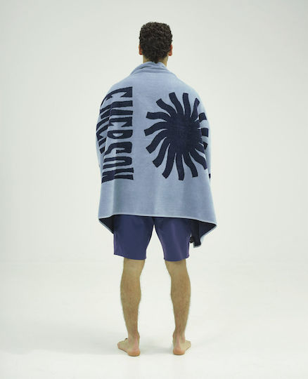 Emerson Beach Towel Cotton Navy Blue 160x86cm.