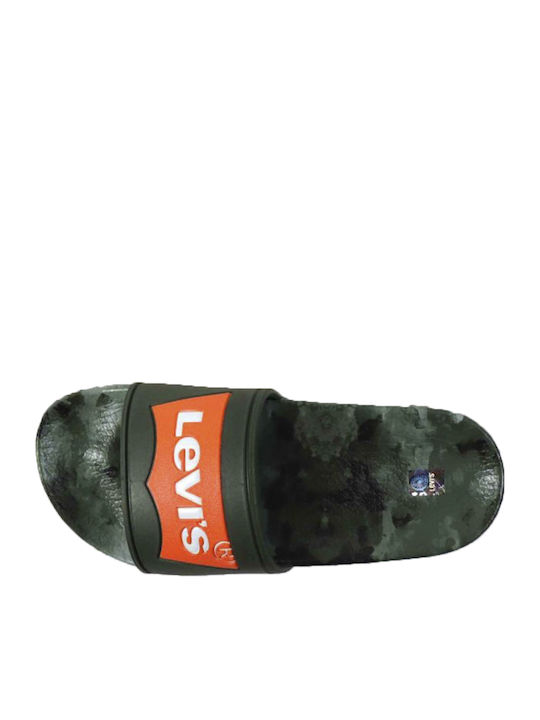 Levi's Kids' Slides Khaki Pool Digital