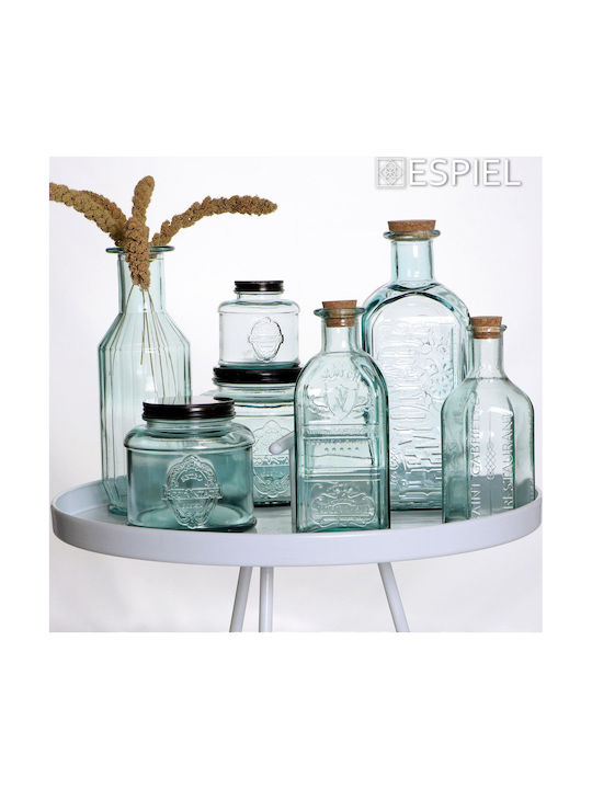 Espiel Vase General Use with Lid Glass 250ml 1pcs