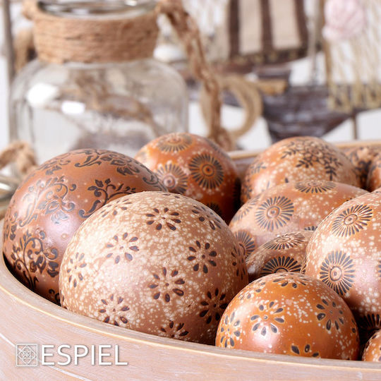 Espiel Σετ Διακοσμητικές Μπάλες από Κεραμικό Υλικό 6x6x6cm 4τμχ Espiel Σετ Διακοσμητικές Μπάλες από Κεραμικό Υλικό 6x6x6cm 4τμχ