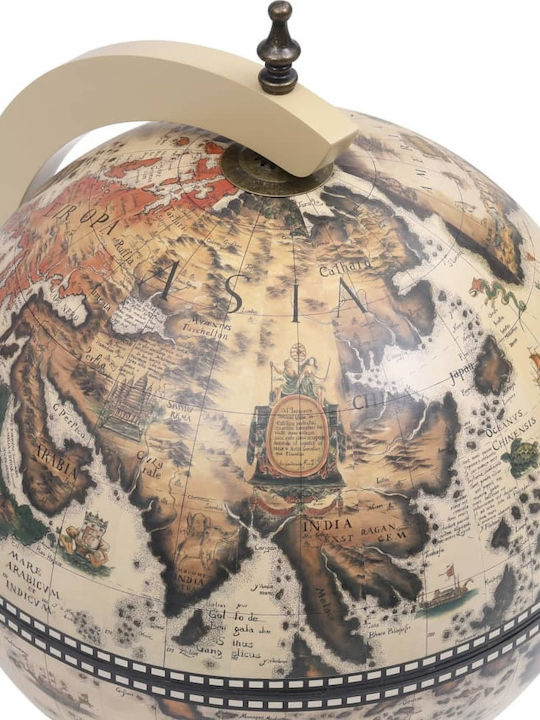 vidaXL Globus Freistehend Weinkeller Hölzernes für 3 Flaschen Weiß 38x33x48εκ.