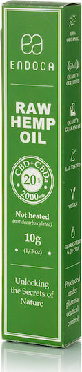 Endoca Raw Hemp Έλαιο Κάνναβης με 20% CBD 10gr