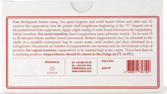 Endoca Suppositories 500mg 10τμχ