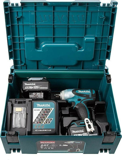 Makita DTW251RTJ Impact Wrench Battery 18V 2x5Ah with Socket 1/2"