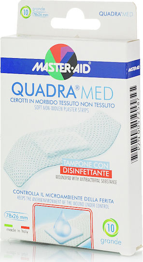 Master Aid Quadra Med Plasters 78x26mm 10pcs