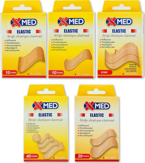 X-Med Elastic Strips Αυτοκόλλητα Επιθέματα 40τμχ
