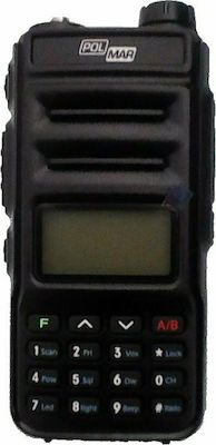 Polmar DB-5MKII UHF/VHF Wireless Transceiver 5.5W with Monochrome Display Black