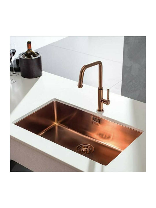 Apell Metamorfosis MEM71-222 Undermount Sink Inox Satin W75xD44cm Copper