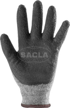 Eurotechnique Simply Pro Gloves for Work Gray Latex 1pcs