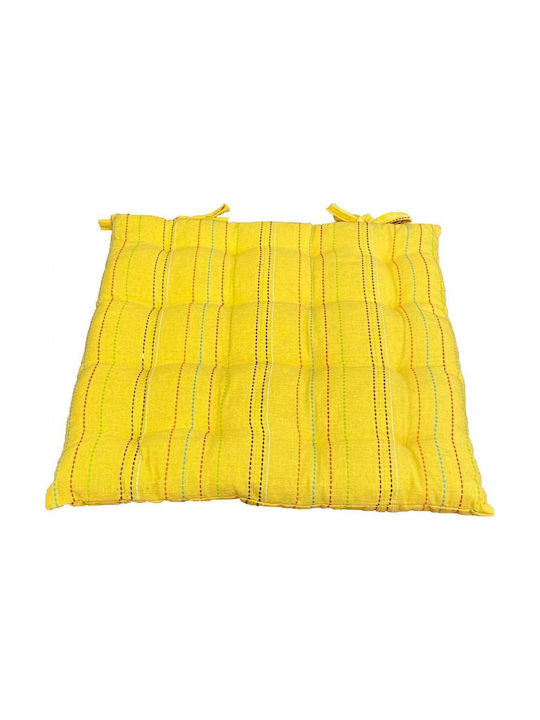 Linea Home Μαξιλάρι Καρέκλας Κήπου Ν640 Κίτρινο 40x40εκ.