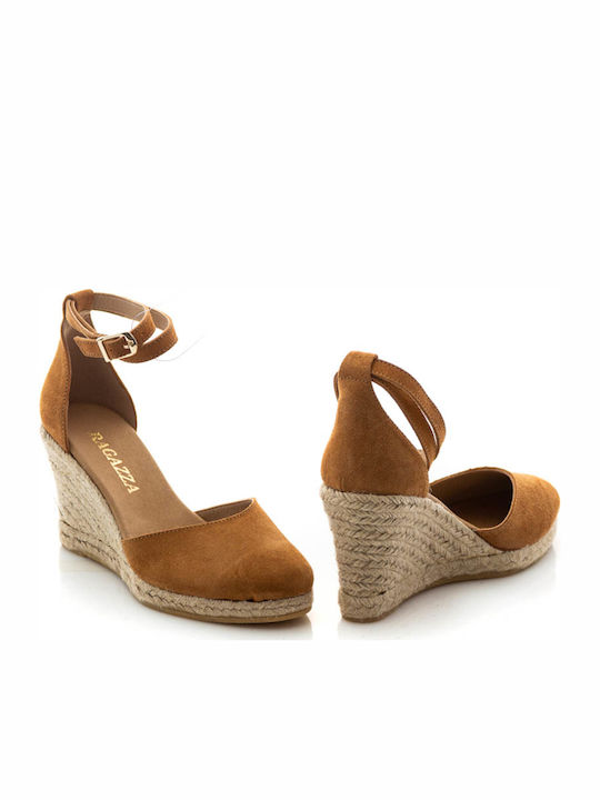 Women's Suede Platform Espadrilles Open Taba