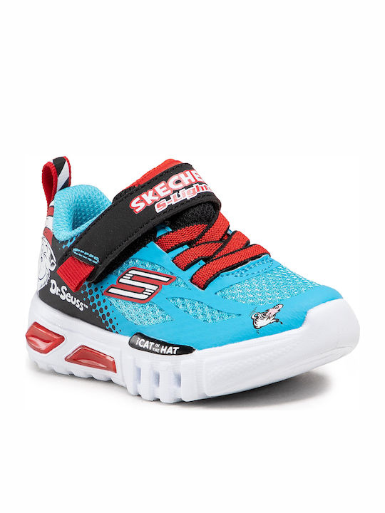 Skechers Kids Sneakers Lighted Thinks with Lights Blue