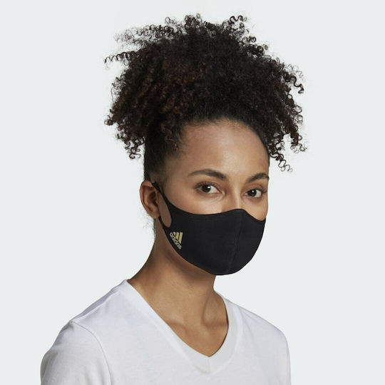 adidas Juventus Cloth Face Mask M/L Black HB5044 3pcs