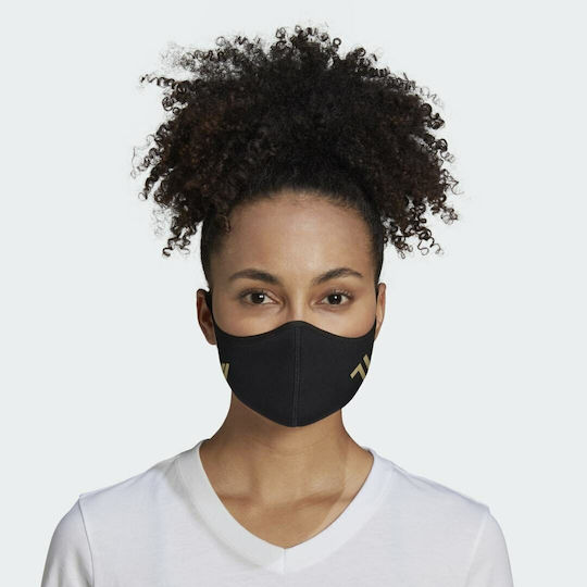 adidas Juventus Cloth Face Mask M/L Black HB5044 3pcs