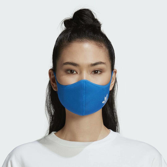adidas Μάσκα Προστασίας Υφασμάτινη M/L Μπλε H32391 3τμχ