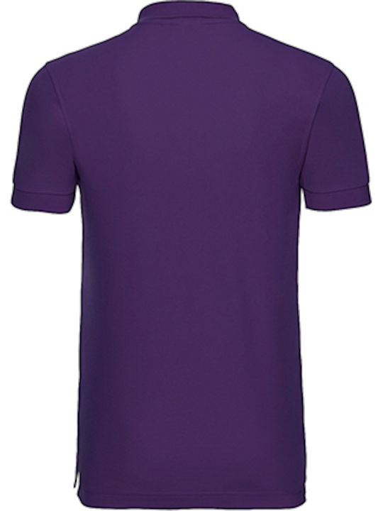 Russell Europe Men's Short Sleeve Promotional Blouse Purple