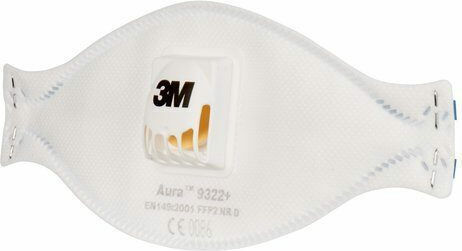 3M Aura 9322+ Protective Mask FFP2 with Valve White 1pcs