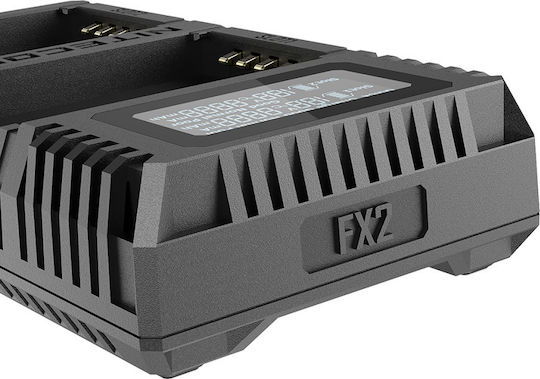 NiteCore Dublu Încărcător de baterii FX2 Compatibil cu Fujifilm