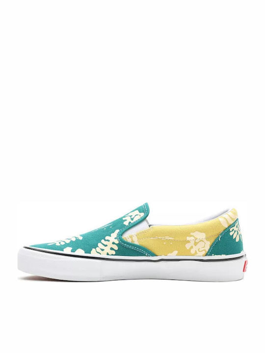 Skate Aloha Γυναικεία Slip-On Πάνινα Marine/Gold