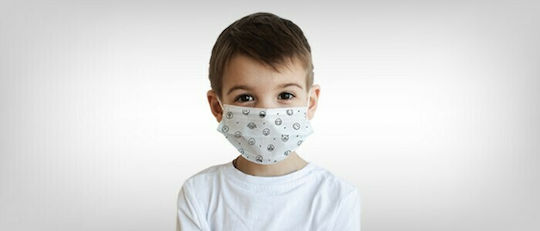 Plastika THrakis PLF.Kids Surgical Masks Type II according to EN 14683 Protective Mask Non-Reusable Type II Surgical Kids White 50pcs