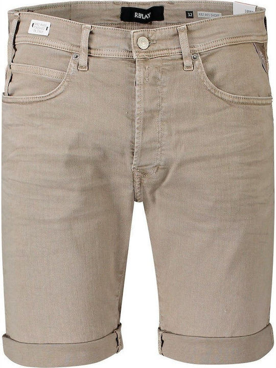 Herrenshorts Jeans Beige
