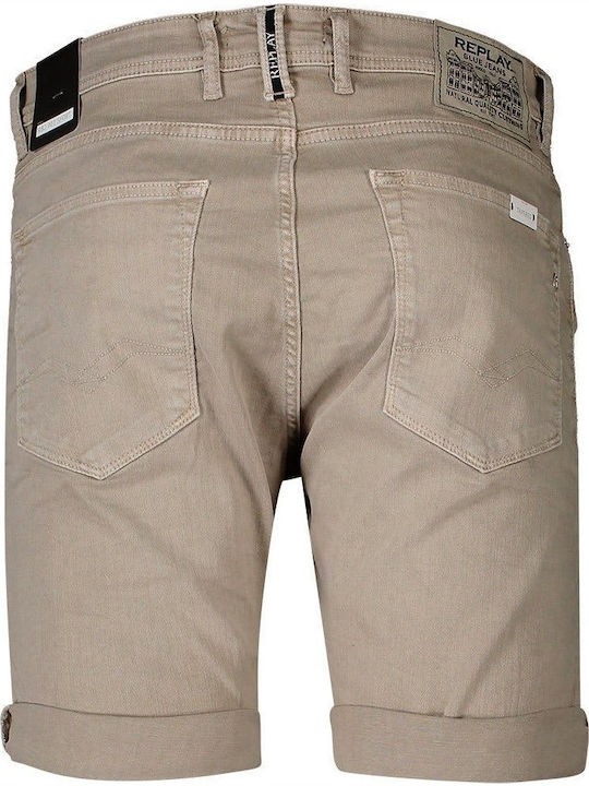 Herrenshorts Jeans Beige