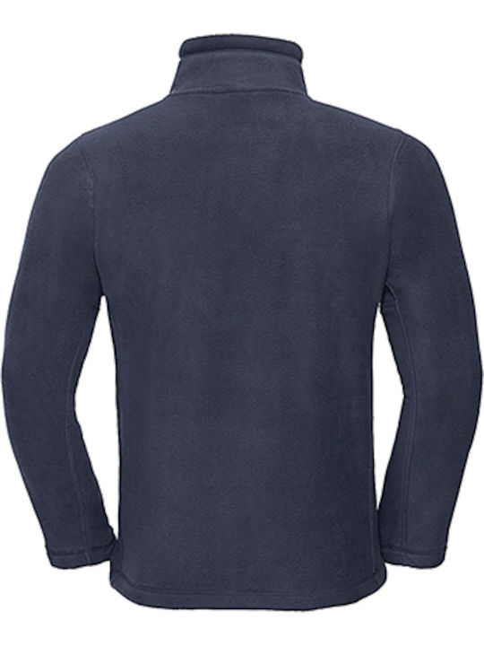 Russell Europe Men's Long Sleeve Promotional Cardigan Navy Blue