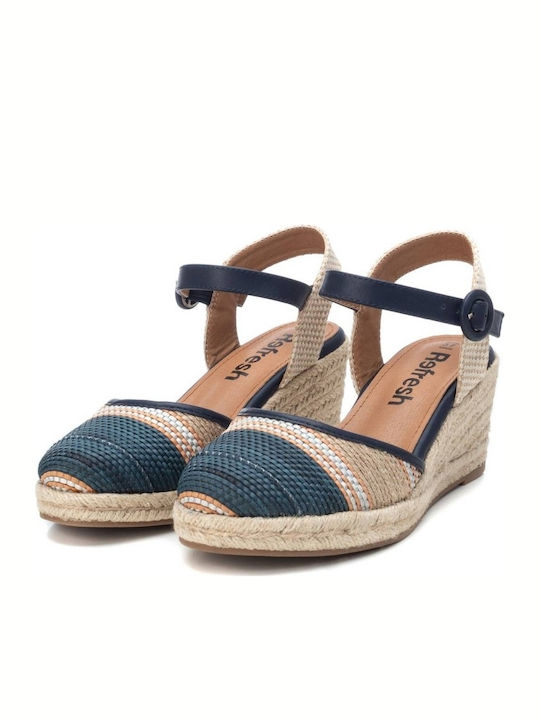 Platforme Dama Tip Espadrile Albastre