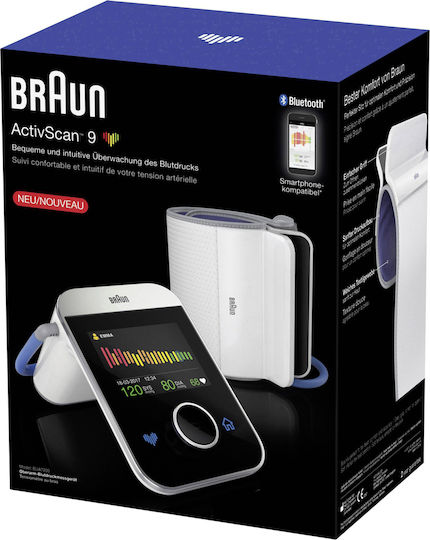 Braun ActivScan 9 Ηλεκτρονικό Πιεσόμετρο Μπράτσου Ακριβείας με ανίχνευση Αρρυθμίας & Bluetooth BUA7200WE