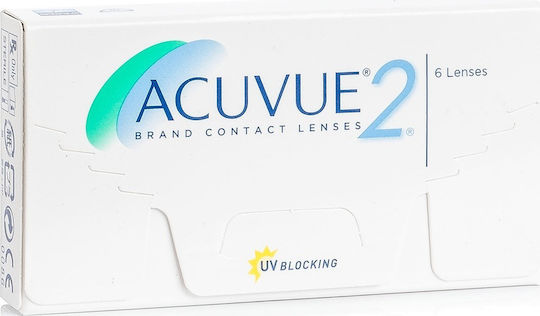 Acuvue Acuvue 2 6 Δεκαπενθήμεροι Φακοί Επαφής Υδρογέλης με UV Προστασία