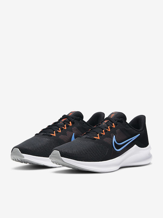 Nike Downshifter 11 Ανδρικά Αθλητικά Παπούτσια Running Black / Coast / Total Orange