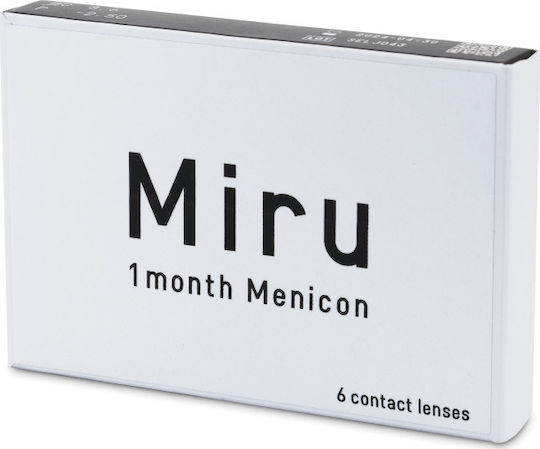 Menicon Miru 6 Monthly Contact Lenses Silicone Hydrogel