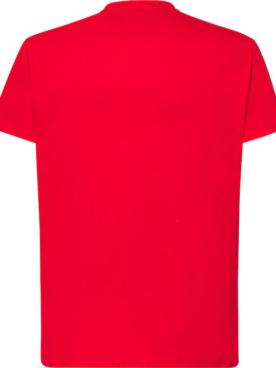 JHK Men's Short Sleeve Promotional T-Shirt Red
