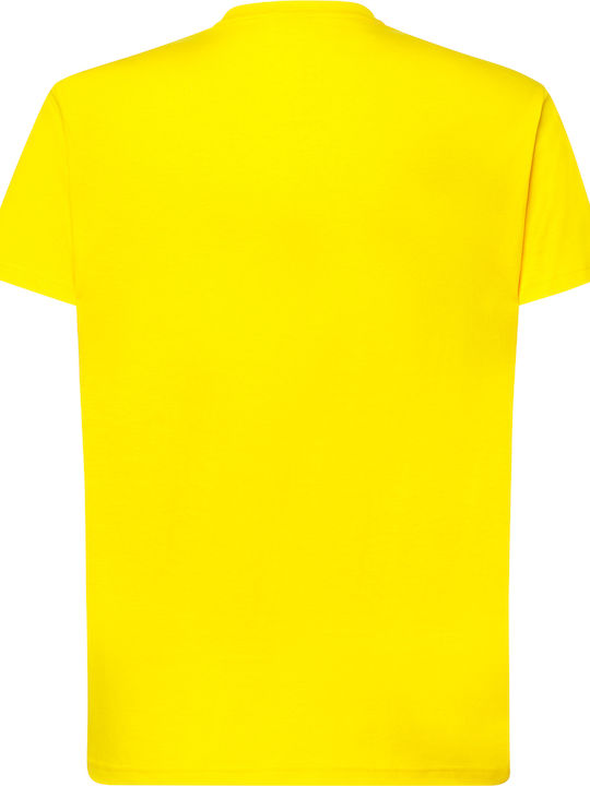 JHK TSRA-150 Men's Short Sleeve Promotional T-Shirt Yellow