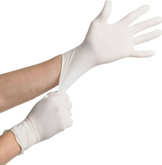 Sempermed Supreme Natural Latex Surgical Examination Gloves Powder Free White 2pcs