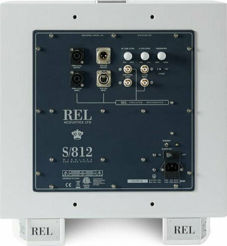 Rel Acoustics S/812 Αυτοενισχυόμενο Subwoofer με Ηχείο 12" 800W Λευκό Γυαλιστερό