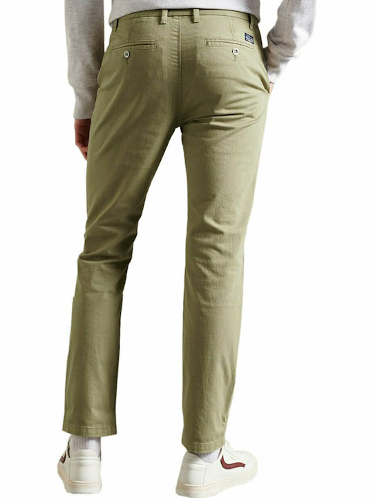 Superdry Men's Trousers Chino in Straight Line Green