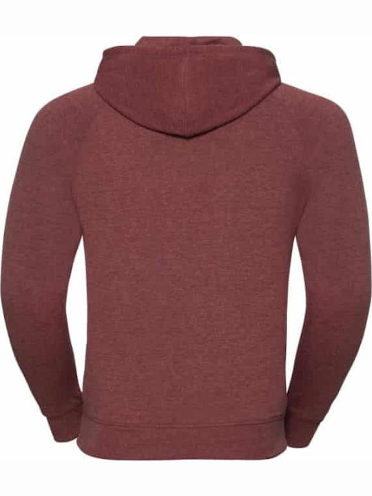 Russell Europe Werbe-Hoodie in Burgundisch Farbe