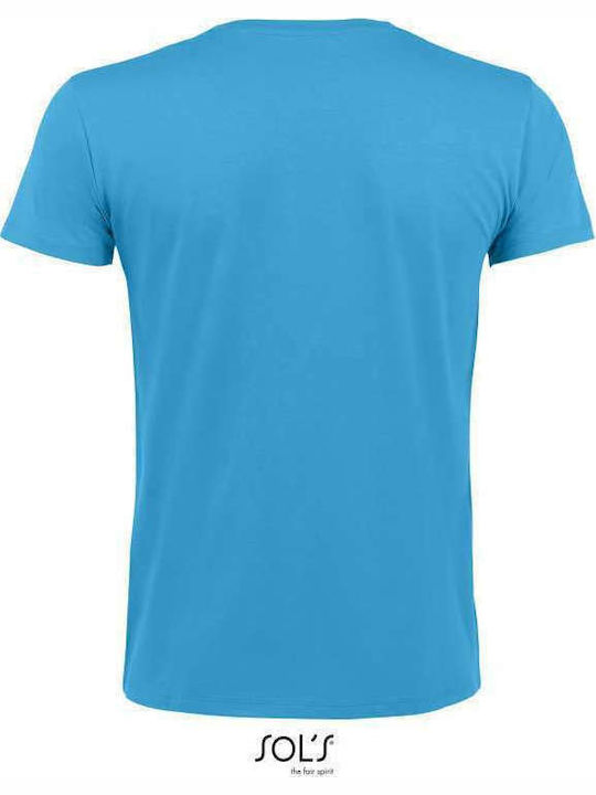 Sol's Regent Fit Men's Short Sleeve Promotional T-Shirt Aqua 00553-321