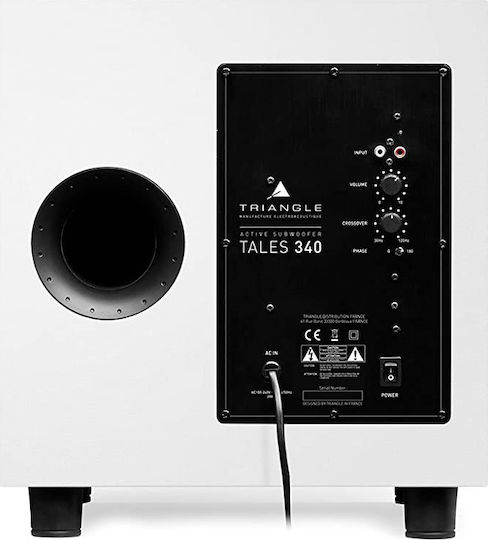 Triangle Tales 340 Aktiv Subwoofer mit Lautsprecher 10" 350W Weiß