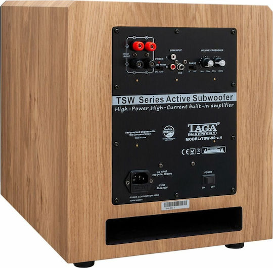 Taga Harmony TSW-90 v.4 Αυτοενισχυόμενο Subwoofer με Ηχείο 10" 95W Μπεζ