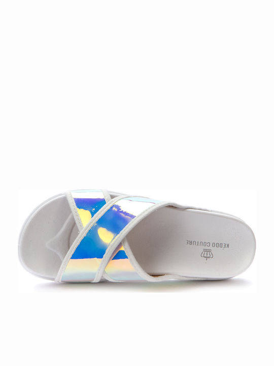 Women's Flat Sandals Flatforms in White Color