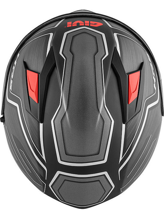 Givi H50.6 Sport Deep Mat Black/Red Motorcycle Helmet Full Face 1490gr